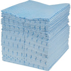 Blue Bonded Sorbent Pads, Oil Only, SEJ189, Light Weight, 200 Pack-Weight: Light