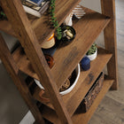 Sauder Trestle Bookcase - 71.14" H - Vintage Oak (424121)-Quick and Easy Assembly
