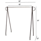 Eddie's Econo Rack - 54" H x 60" L - Black/Chrome (210030-1)-54"H x 60"L