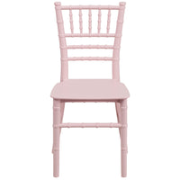 Flash Furniture Kids Pink Resin Chiavari Chair - 10 Pack-Set of 10 Kids Chiavari Chairs