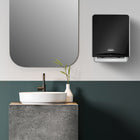 Kimberly-Clark Professional ICON Automatic Hard Roll Towel Dispenser - 16.53" x 12.41" x 10.19" - with Black Mosaic Design Faceplate-Human centric design ensures ease of use with intuitive control panel iconography and clear visual prompts to reduce unnecessary interactions.