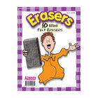 Kagan Publishing Mini Felt Erasers, 60 Pack-Black felt eraser