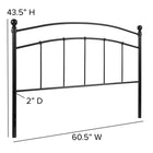 Flash Furniture Woodstock Decorative Black Metal Queen Size Headboard-6