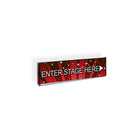 Azar Displays 2.5" x 8.5" Acrylic Wall Mount Sign Nameplate Holder with Adhesive Tape , 10 Pack (122018)-Used to display information on walls and doors, maximizing advertising opportunity