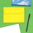 JAM Paper A6 Invitation Envelopes, 4.75 x 6.5, Brite Hue Yellow Recycled, 250 Pack (94531H)-Envelope Size: 4.75" x 6.5"