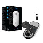 Logitech G PRO X Superlight Wireless Gaming Mouse, Ultra-Lightweight, Hero 25K Sensor, 5 Programmable Buttons - White-Five-button design