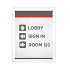 Deflecto Wall Mount Beveled Edge Sign Holder - 8 1/2" x 11" - Green Tinted Border-10.06"W x 0.88"D x 12.56"H