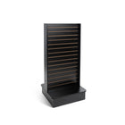 Can-Bramar Econoline Double Side Streamline Slatwall Merchandiser - 24" D x 24" W x 54"H - Black-3/4" thick durable melamine laminate surface