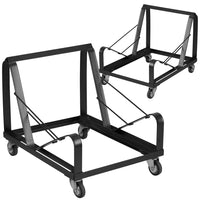 Flash Furniture HERCULES Series Steel Sled Base Stack Chairs Dolly - Black - 2 Pack-Set of 2 Stack Chair Dollies