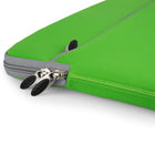 Vangoddy 13.3" Neoprene Laptop Sleeve - Green-Slim-line design allows this case to be carried solo or fit in your favorite bag