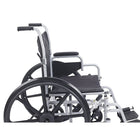 Drive Medical Poly Fly Transport Chair with Swing away Footrest, 18" Seat Size-31. 50"L x 25. 50"W x 12. 50"H