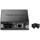 TRENDnet TFC-110S15I Intelligent 10/100Base-TX to 100Base-FX Single Mode SC Fiber Converter-Supports port level SNMP management