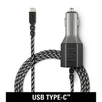 Cat 5.4amp Car Charger with Dual USB Port and 6ft Braided Nylon USB-IF Certified USB-C Cord-Certified Hi-Speed USB