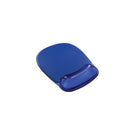 Staples Clear Mouse Pad with Wrist Rest - Gel - Blue Crystal-Mouse pad and wrist rest protect your desk and support your wrist