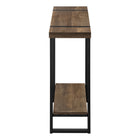Monarch Specialties 2851 Accent Table - 48"L/Brown Reclaimed Wood-Look/Black-Warranty: 1 Year limited for parts