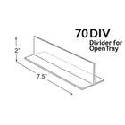 Azar Displays Clear Acrylic Divider, 7.5", 10 Pack-Divider