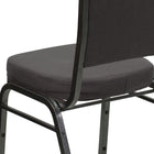Flash Furniture HERCULES Series Crown Back Stacking Banquet Chair with Silver Vein Frame - Grey Fabric-Seamless Back Panel