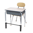 Bouncy Bands for Standard Desks, 20-28" Wide, Black Support Pipes  (BBABBDBK)-Black/Latex Free