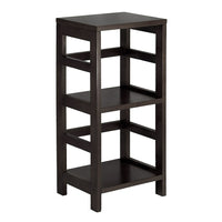 Winsome Leo Shelf / Storage, Book, 2-Tier, Narrow, Espresso-With its classic, sturdy design, this elegant shelving unit fulfills both style and functional requirements. Its two sections hold the Espresso Small Storage Basket perfectly. Mix and match with the other Espresso Storage Shelves.