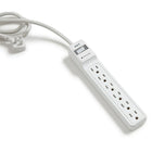 NXT Technologies 6-Outlet Surge Protector, 8' Cord, 900 Joules, White-Surge Energy Rating: 900