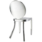 Nicer Furniture Kong Side Chair - Stainless Steel-Non-mar foot glides