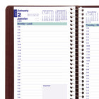 Blueline 2023 Daily Planner - Burgundy - 8"H x 5"W - Bilingual-Note box on each page and monthly expense page at the end of each month