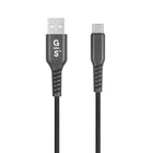 General Supply Goods + Co USB-C 10ft Braided Charging Cable - Black-Braided for extra durability