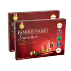 Elizabeth Shaw Famous Names Signature Collection Gift Box 185g (2 Pack)-An indulgent selection of finest dark chocolates filled with classic spirits and liqueurs