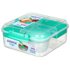 Sistema 1.25L Bento Cube To Go-The Sistema Bento Cube To Go features an easy locking clip, multiple removable compartments and a 150ml Yogurt Pot to make it simple to keep your food fresh and separate until ready to eat