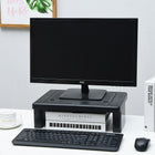 DAC MP-219 Height/Angle Adjustable Convertible Stand/Riser for Monitors, Laptops and Printers-Cable management clip included