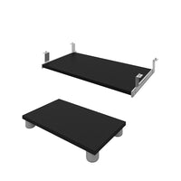 Bestar Connexion Keyboard Tray and Cpu Stand, Black-The keyboard shelf has double extension ball-bearing slides for smooth and quiet operation