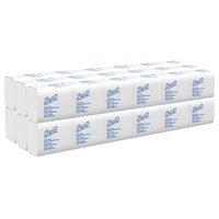Scott Hygienic High-Capacity Folded Tissue - 2-Ply - Single Pull - White - 36 Pack-250 Sheets/Pack, 36 Packs of Scott Hygienic High-Capacity Folded Tissue, 9,000 Sheets/Case