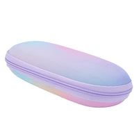 Gry Mattr Kids Eyeglasses Case - Tie Dye     -Lilac zipper fastener