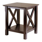 Winsome Xola End Table, Cappuccino-Simple and basic yet elegant in this Xola End Table in a rich Cappuccino Finish.