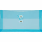 JAM Paper Plastic Envelopes with Button & String Tie Closure #10 Business Booklet - 5 1/4" x 10" - Assorted Colours - 12 Pack-Size: #10 (5" L x 10" W)