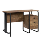 Sauder 47"W Station House Desk - Etched Oak-Small drawer features metal runners and safety stops