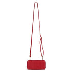 Karla Hanson RFID Blocking Ellie Woven Crossbody Phone Wallet, Red-12 card slots,