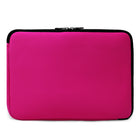 Vangoddy 14" Neoprene Laptop Sleeve - Pink-Front zippered compartment is great for holding accessories