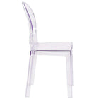 Nicer Furniture Louis XVI Ghost Side Chair - 2 Pack-Classic Victoria Inspired Chair. All Weather Use.