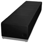 Flash Furniture HERCULES Alon Black LeatherSoft Reception Configuration, 4 Piece-Modernize Your Business Office or Entry Way