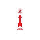 Handling Label, "This Side Up Handle with Care", Bilingual, 1-3/4" x 7", 500 Pack-Dimensions: 1-3/4" x 7"