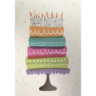 Rosedale 5-1/2" x 8" Happy Birthday Greeting Cards And Envelopes, 12 Pack (15738)-Printed on premium uncoated card stock