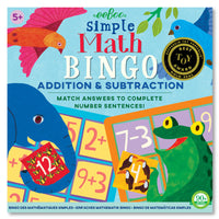 eeBoo Simple Math Bingo Game/Addition & Subtraction-For 2 to 6 players
