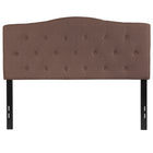 Flash Furniture Cambridge Tufted Upholstered Full Size Headboard - Camel Fabric-Contemporary Style