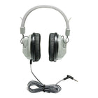 Hamilton Buhl Hecha7 Schoolmate Deluxe Stereo Headphone, Silver-3.5 mm plug is compatible with audio devices