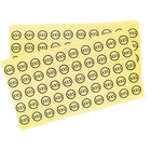 Wamaco Size Dots Sticker, Round, XXS, Clear, 3000 Pack-Label Clothing Size
