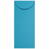 JAM Paper #14 Policy Business Coloured Envelopes - 5" x 11.5" - Blue Recycled - 50 Pack-Colour: Blue