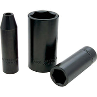 Gray Tools 22mm X 1/2" Drive, 6 Point Deep Length, Impact Socket-Size: 22mm