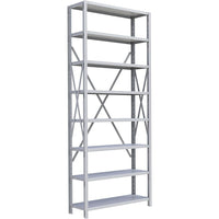Metalware RK325 Boltless Shelving Unit, 8-Shelves, 36" x 24" x 88", Light Grey-Adjustable shelving system that provides high strength, yet economical storage capacity for your needs