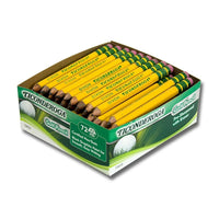 Ticonderoga #2 Golf Pencils - 72 Pack-Pre-Sharpened